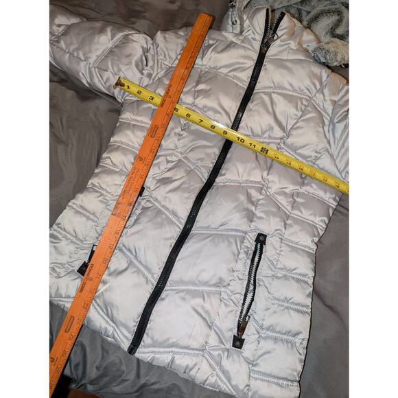 Nautica Water resistance Polyfill Puffer Jacket Faux Fur lined hood Small - Picture 4 of 7